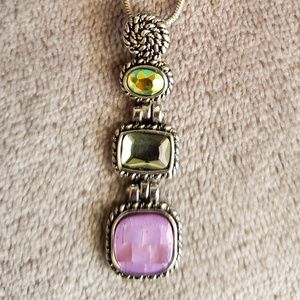 Lia Sophia Granada pendant silver necklace